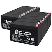 MIGHTY MAX BATTERY 12V 9AH SLA Replacement Battery for BB HR9-12B0 - 10PK MAX3973729
